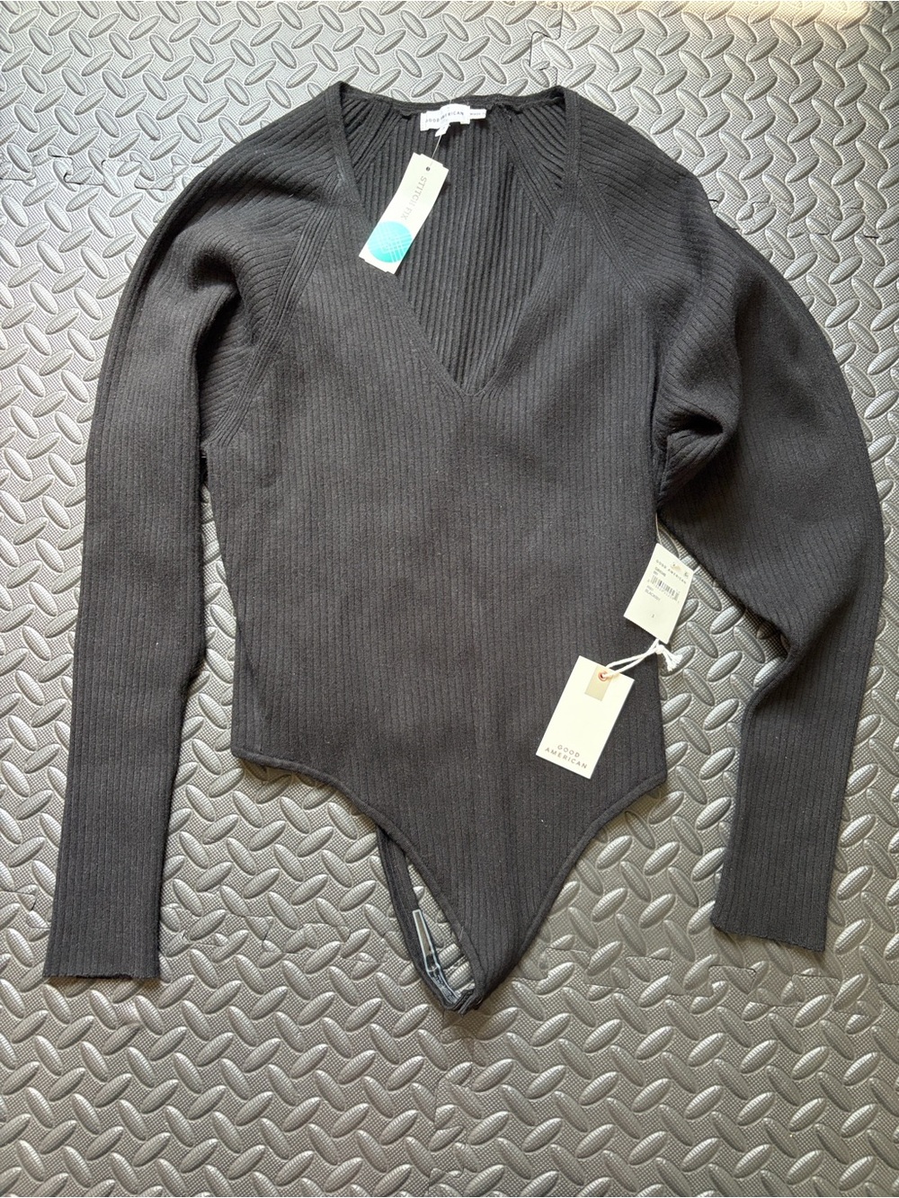 Knit Bodysuit V Neck Long Sleeve Size 3